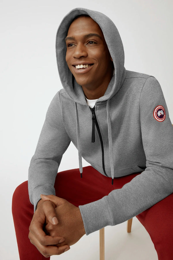 HURON FULL ZIP HOODY - STONE HEATHER I CANADA GOOSE HURON FULL ZIP HOODY - STONE HEATHER I CANADA GOOSE