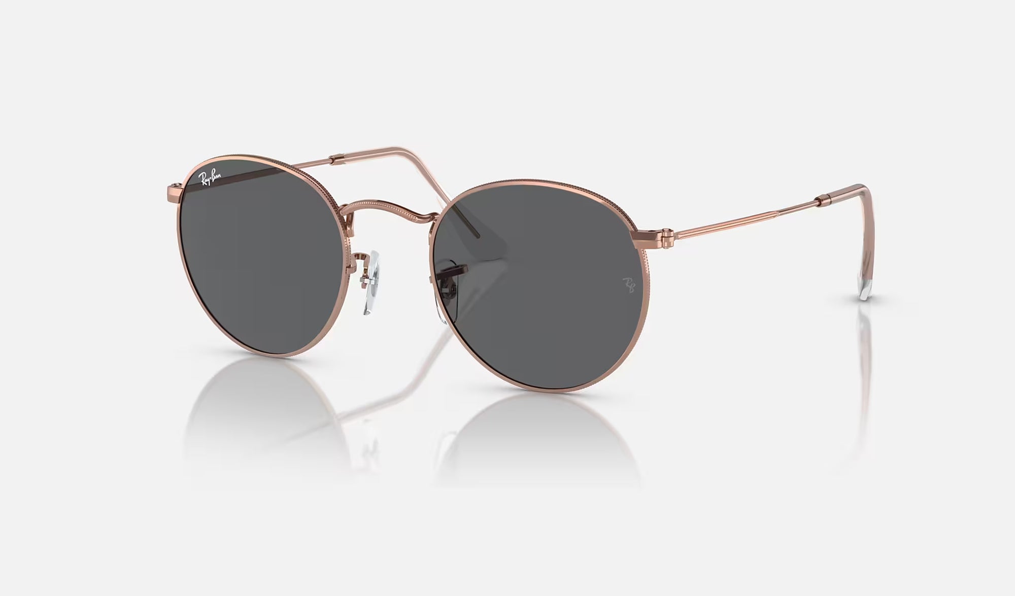 ROUND METAL - ROSE GOLD W/ DARK GREY