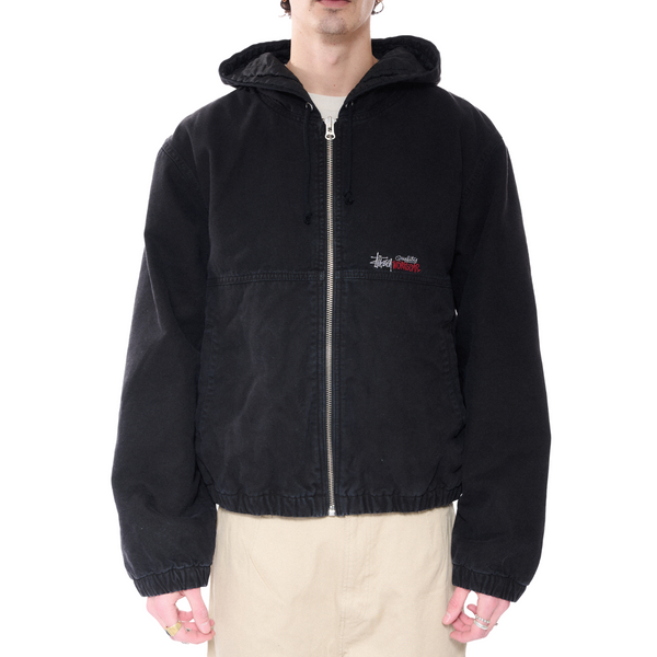 CANVAS INSULATED WORK JACKET - BLACK I STUSSY - Momentum Clothing