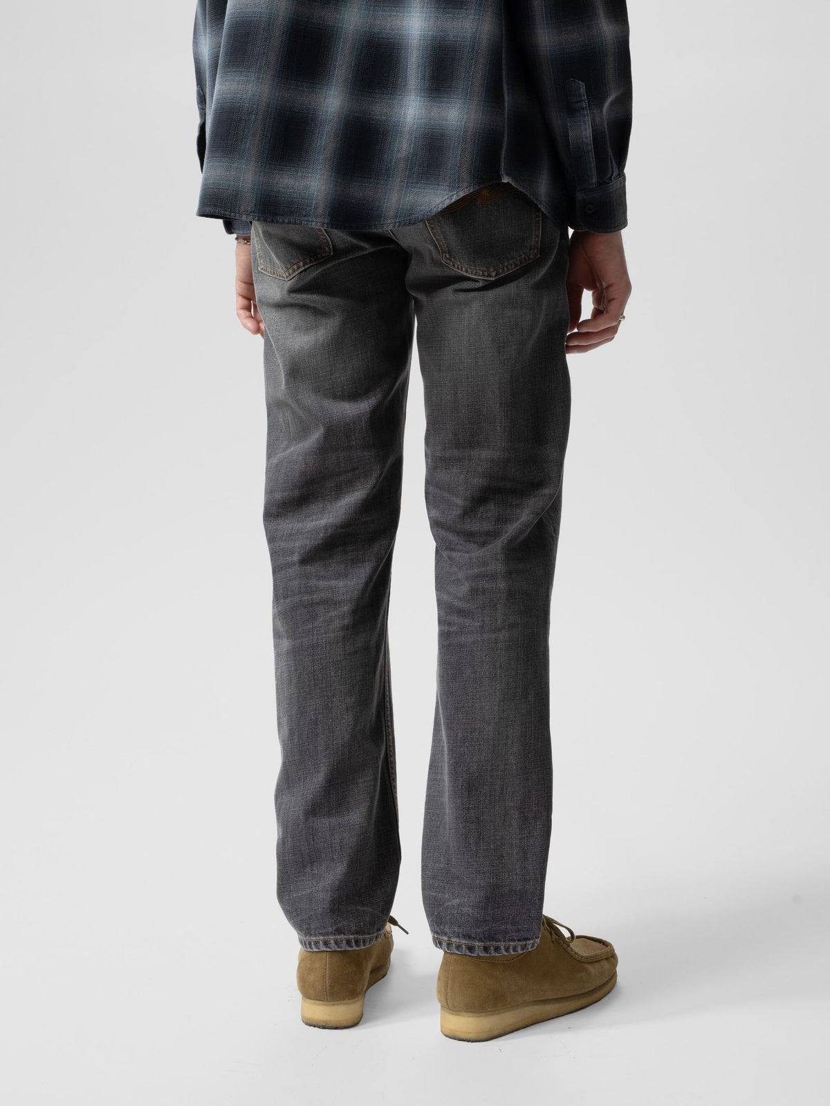 Nudie Rad Rufus Grey Crosshatch