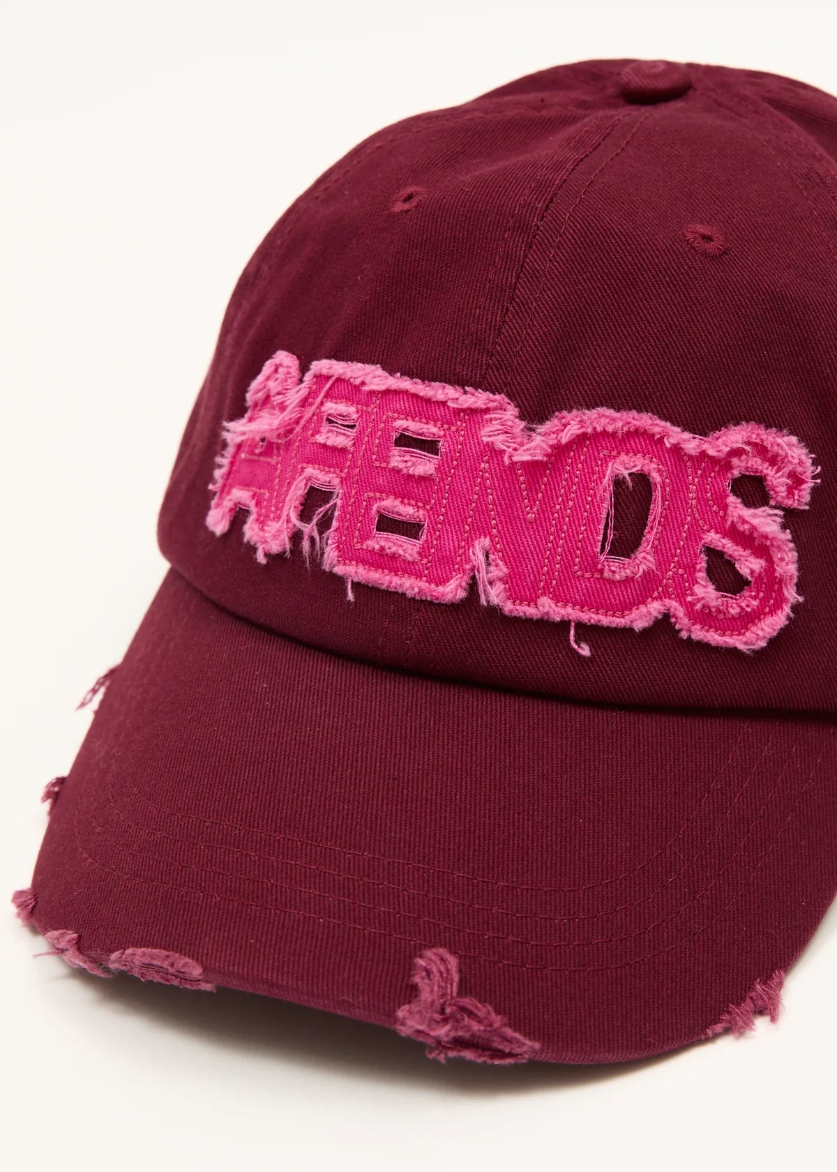 Afends Wonders Panelled Cap Burgundy