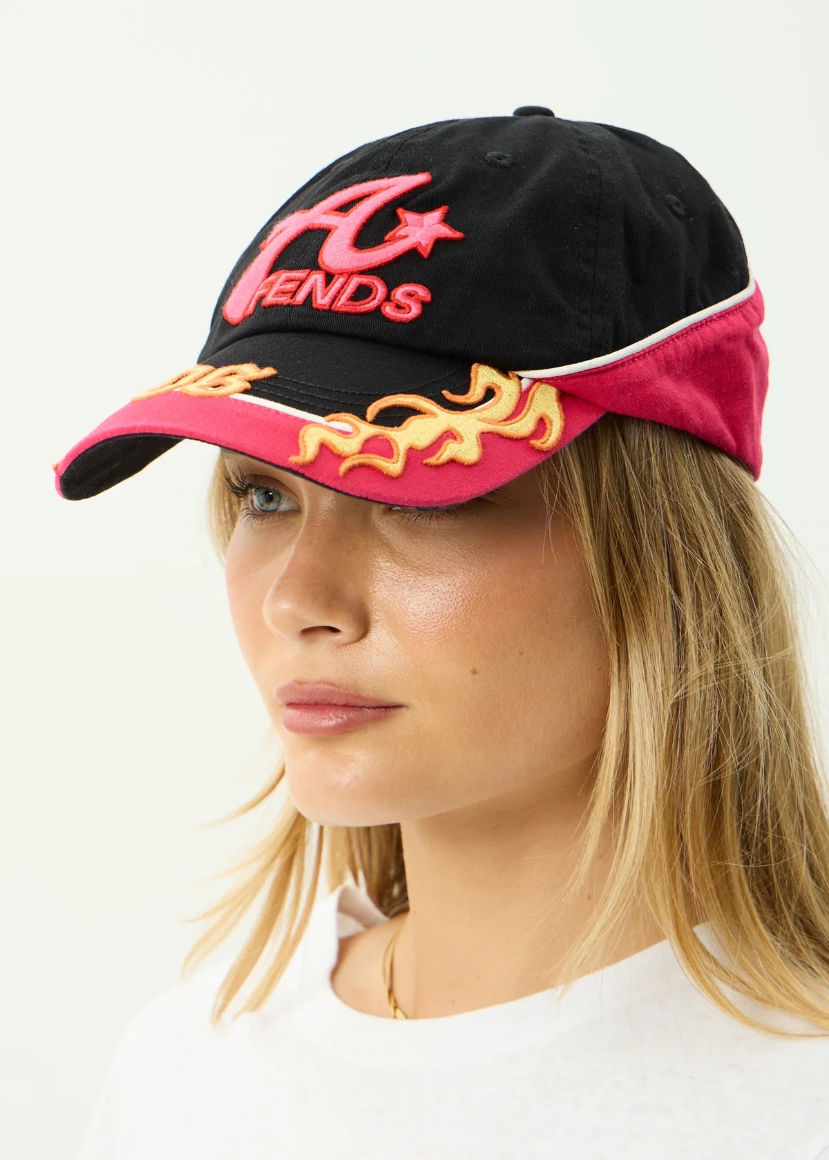 Afends Derby Panelled Cap Black