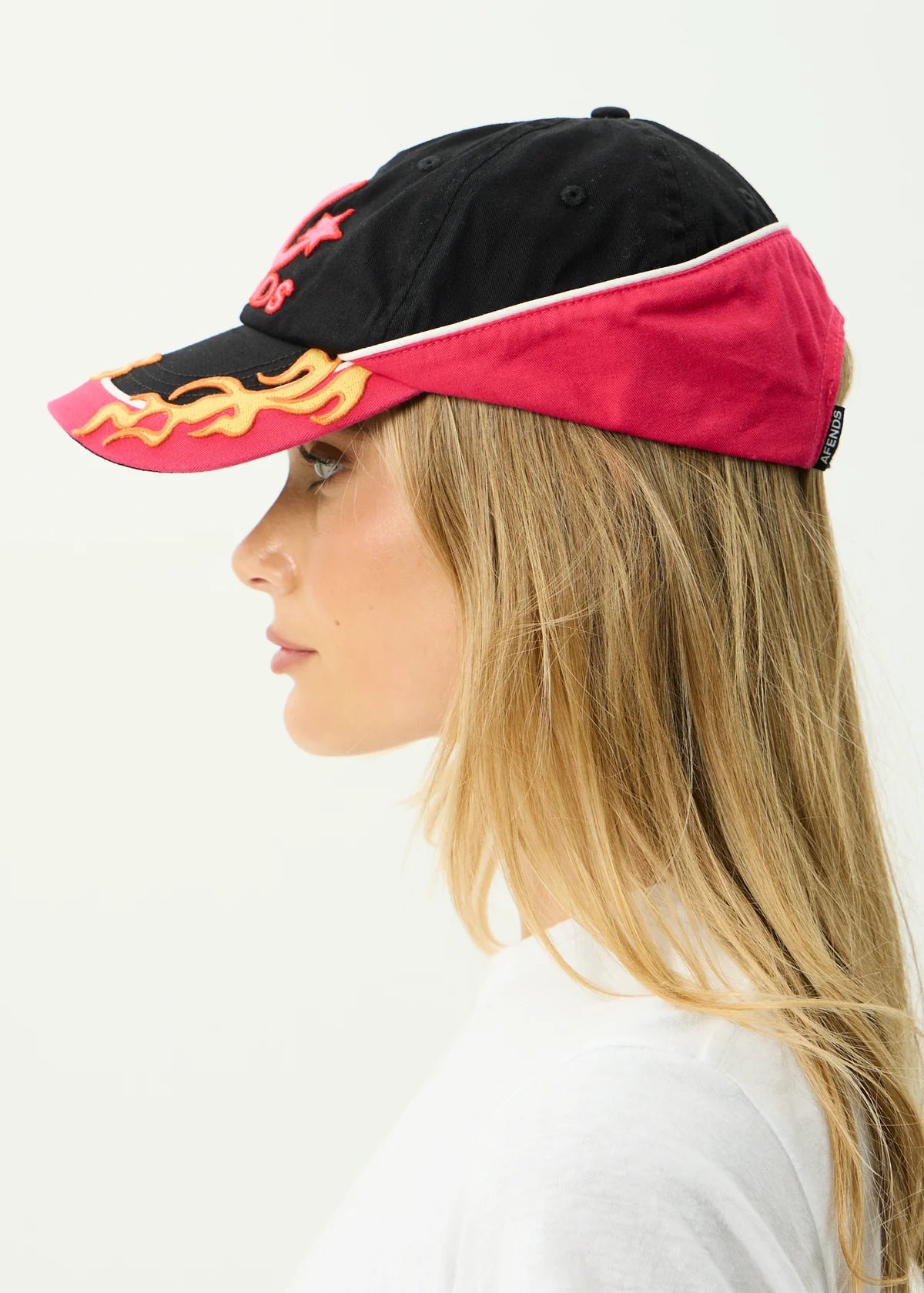 Afends Derby Panelled Cap Black