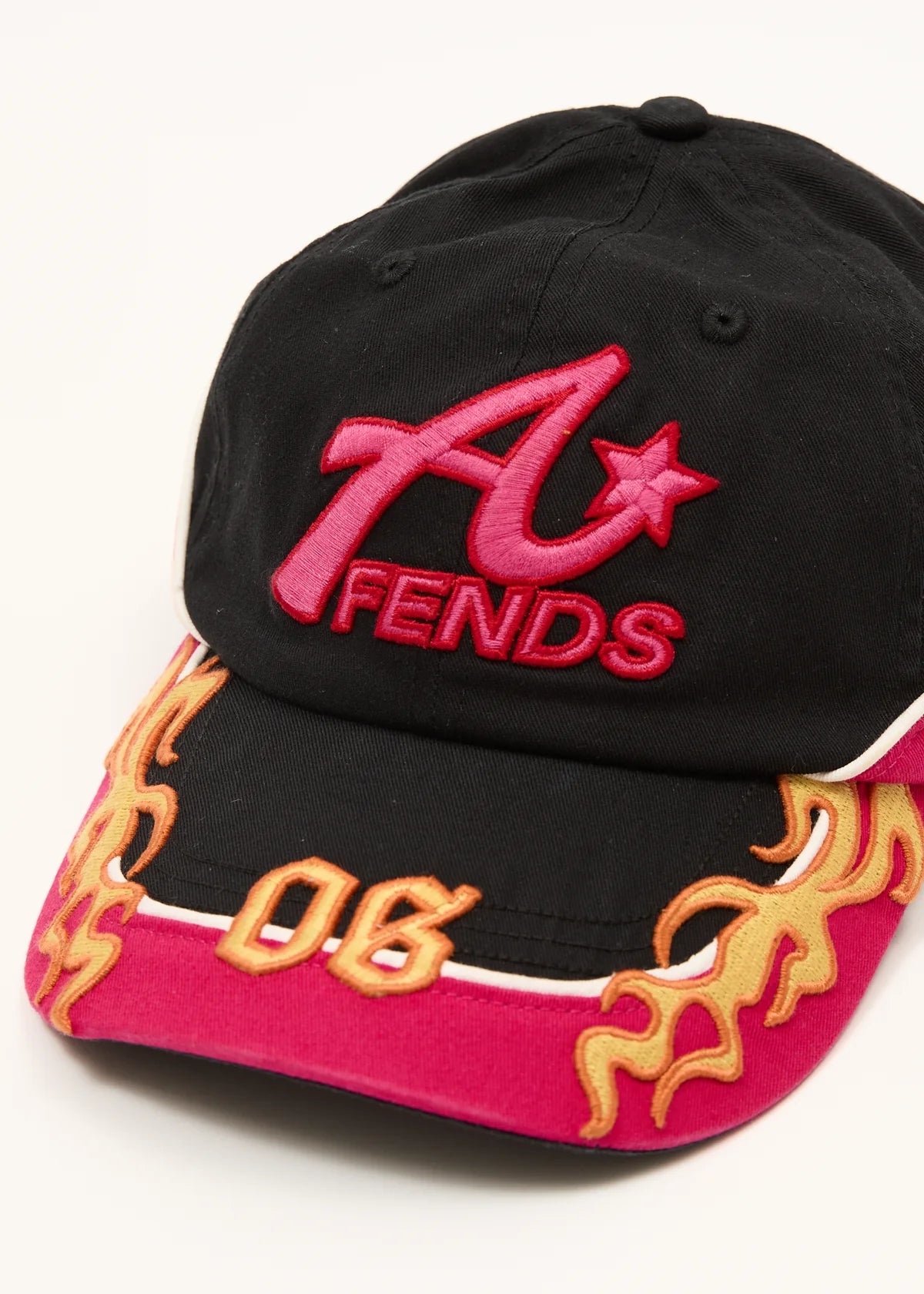 Afends Derby Panelled Cap Black