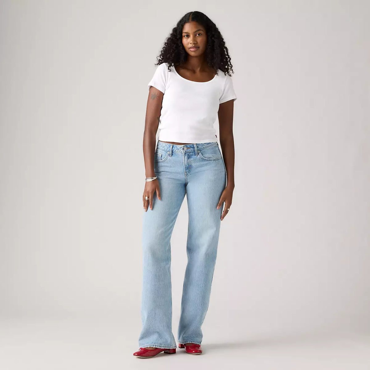Levi's W Low Loose Light Wash Price is Right