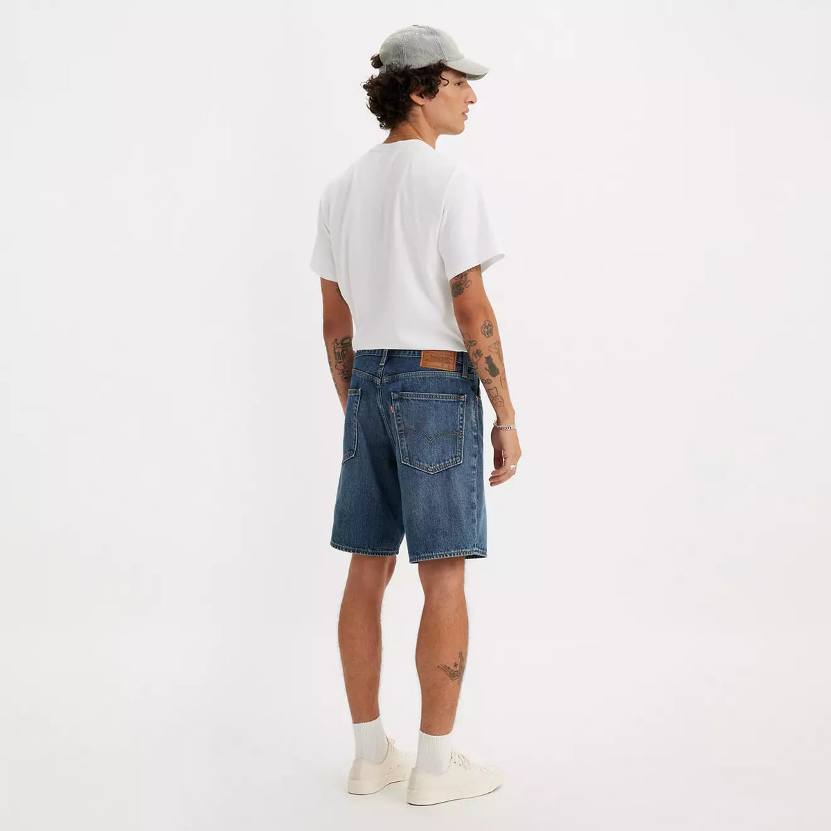 Levi's 468 Loose Shorts Picnic & Friends Dark Wash