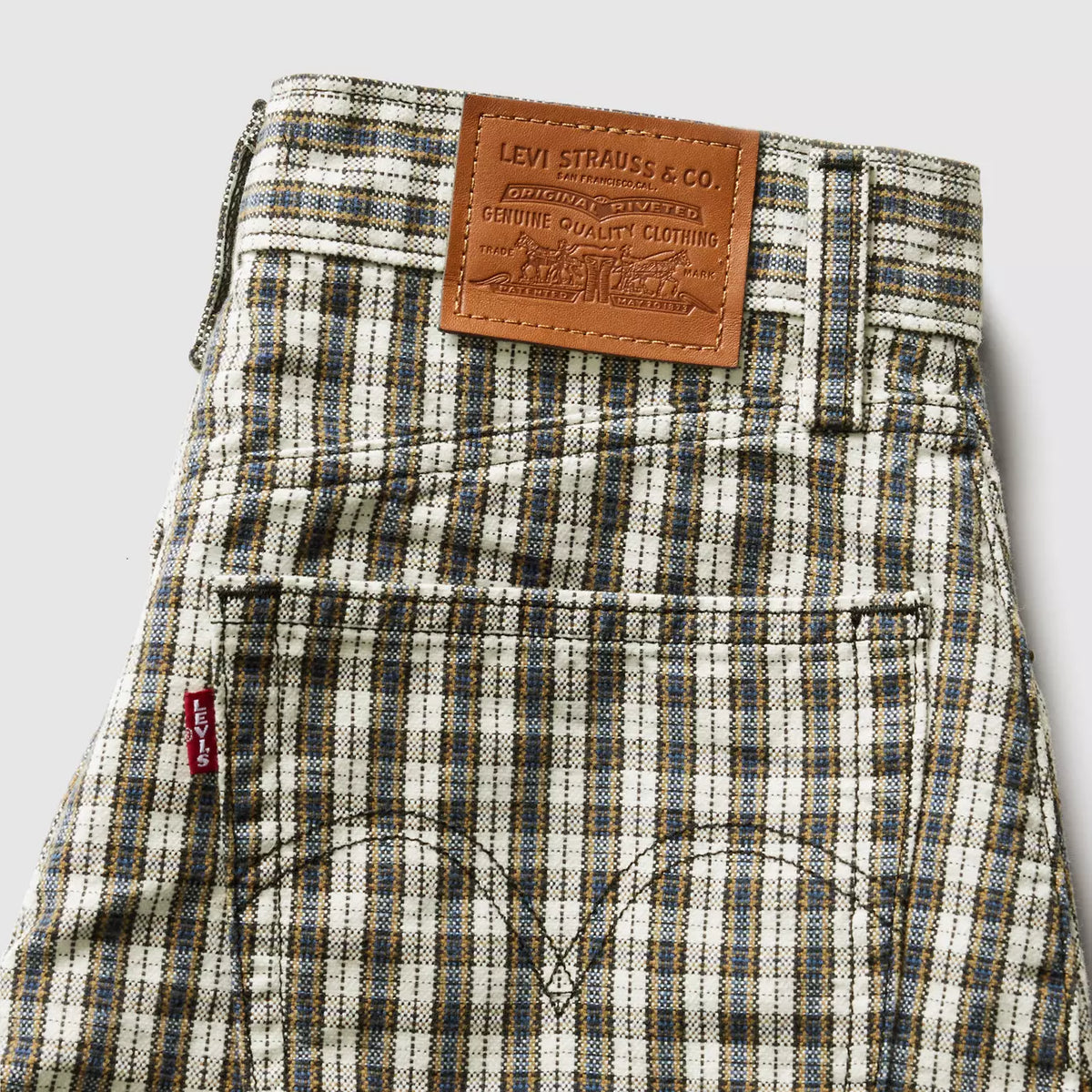Levi's W High Baggy Short Milo Plaid