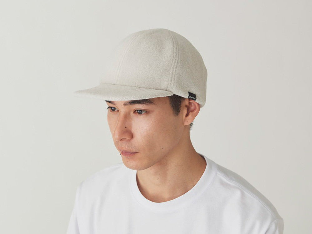 Snow Peak Double Face Fleece Cap Ivory