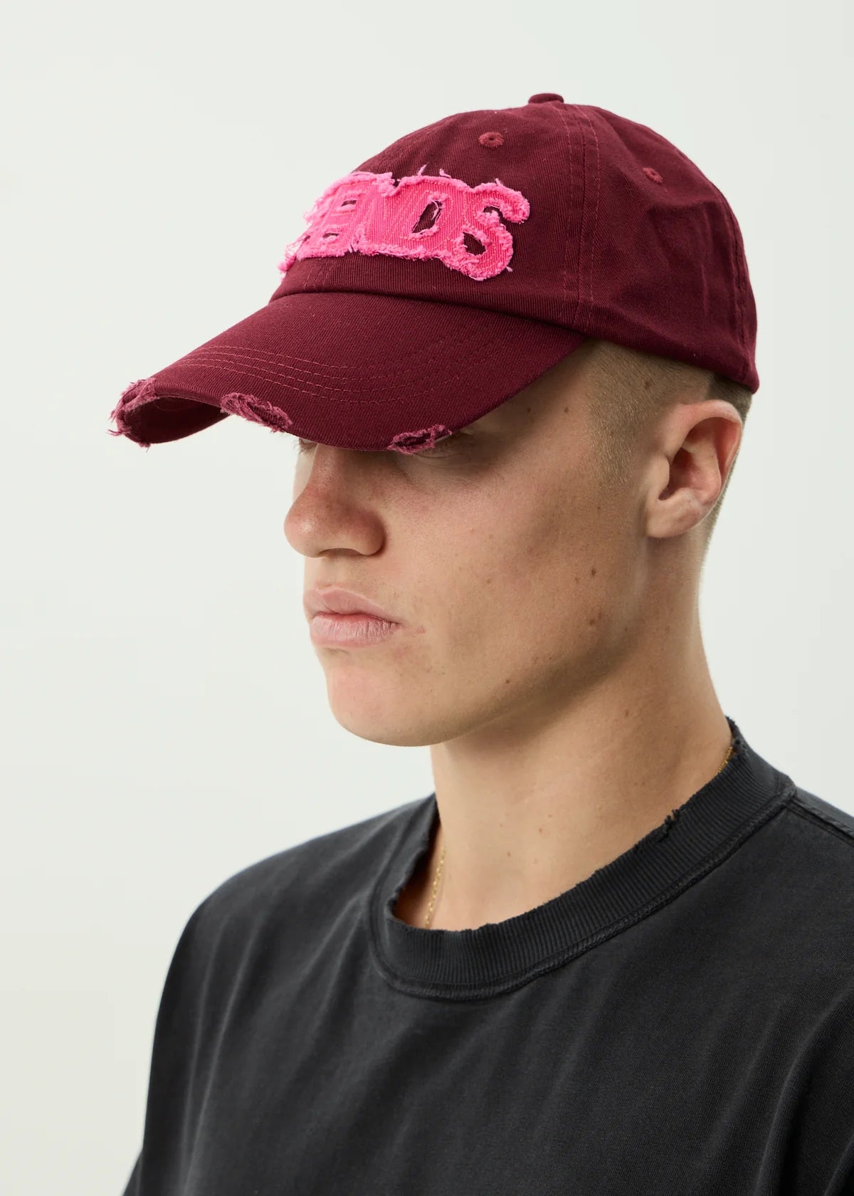 Afends Wonders Panelled Cap Burgundy