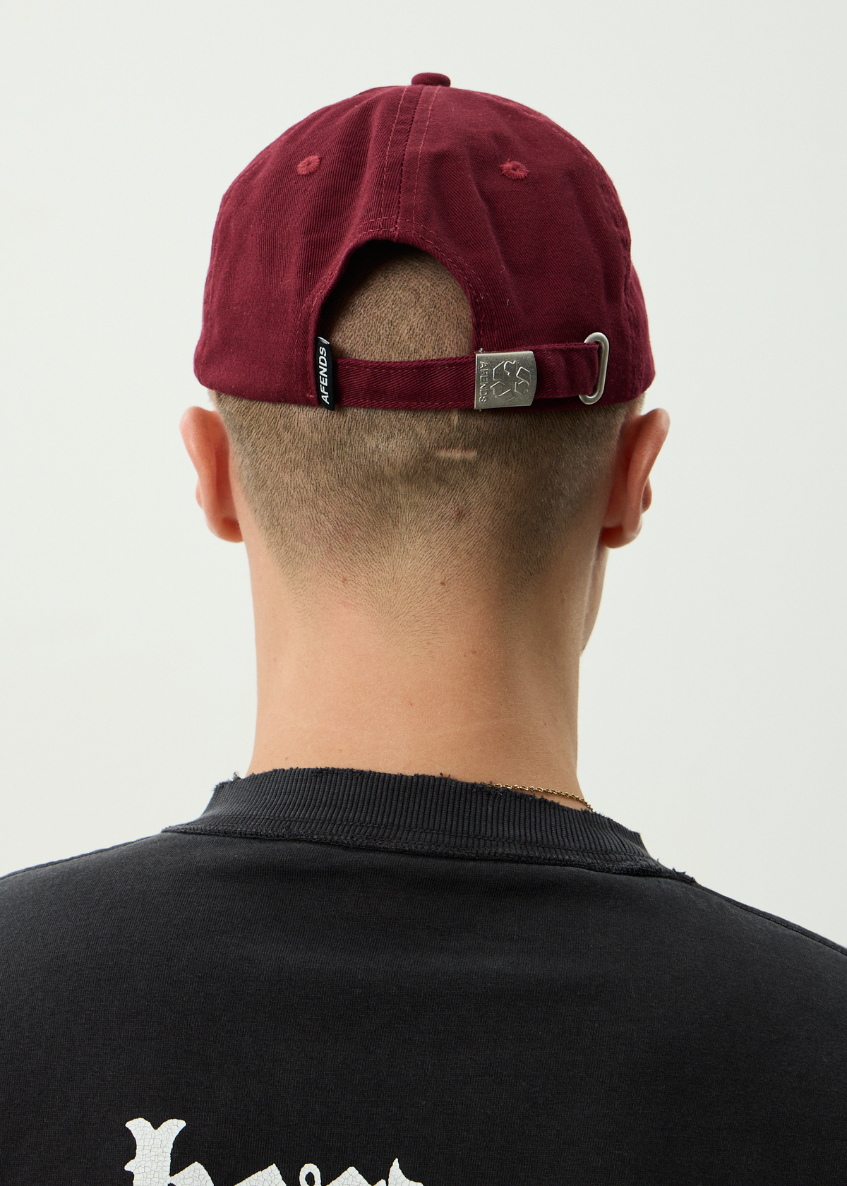 Afends Wonders Panelled Cap Burgundy