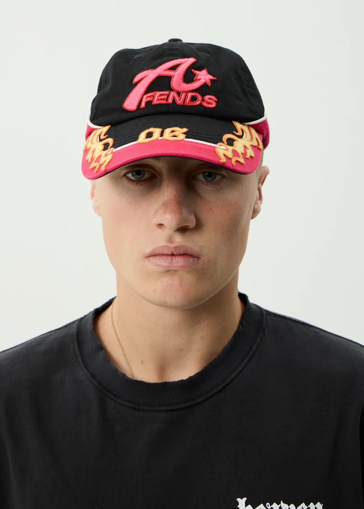 Afends Derby Panelled Cap Black
