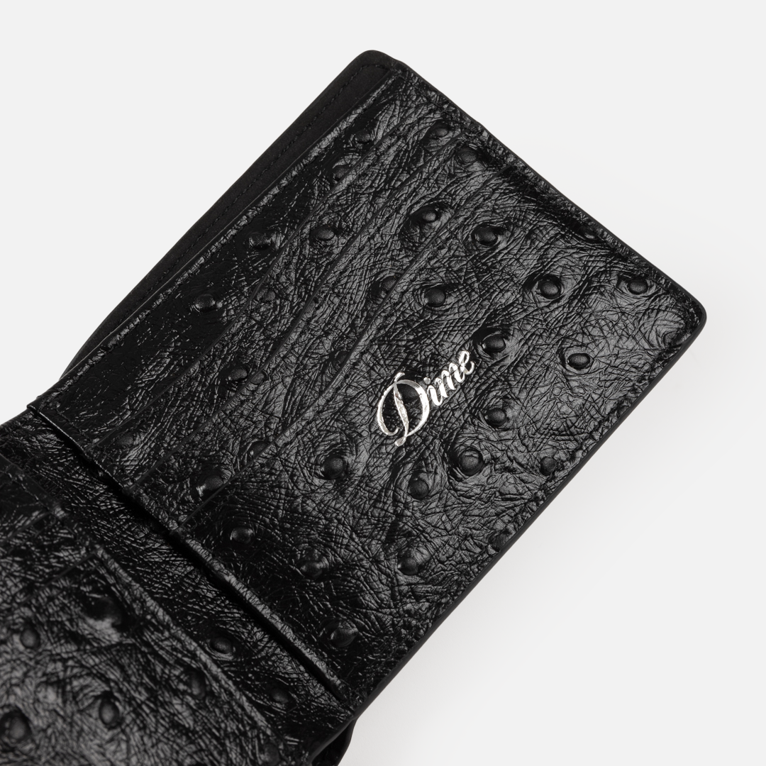 Dime Fauxstrich Wallet Black