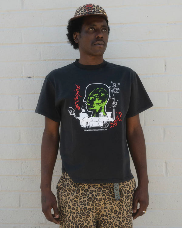 Braindead Alien Tractor T-Shirt Washed Black I Momentum
