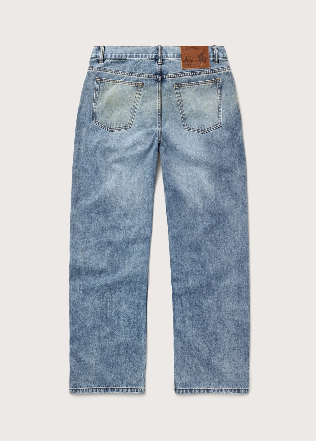 One of These Days All Over Print Straight Leg Jeans