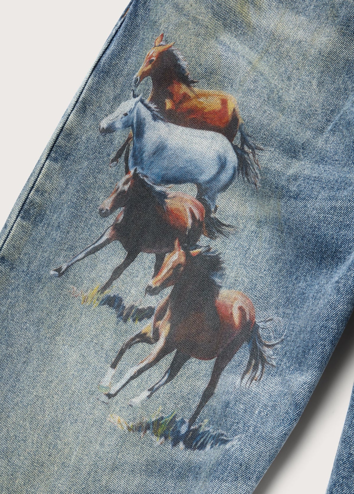 One of These Days All Over Print Straight Leg Jeans