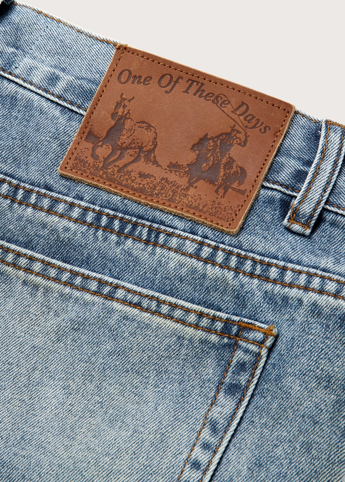 One of These Days All Over Print Straight Leg Jeans