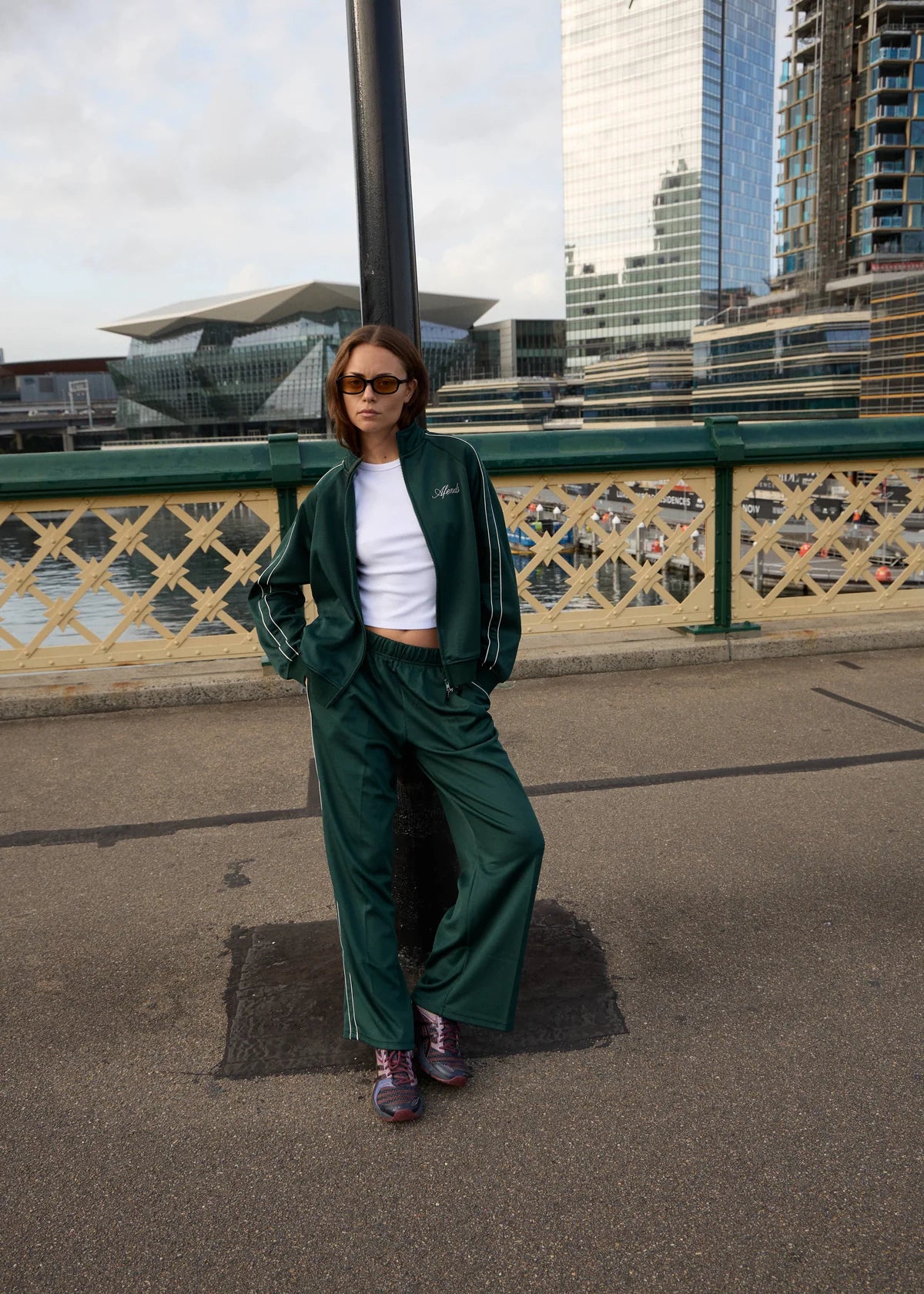 Afends Avenue Track Jacket Pine