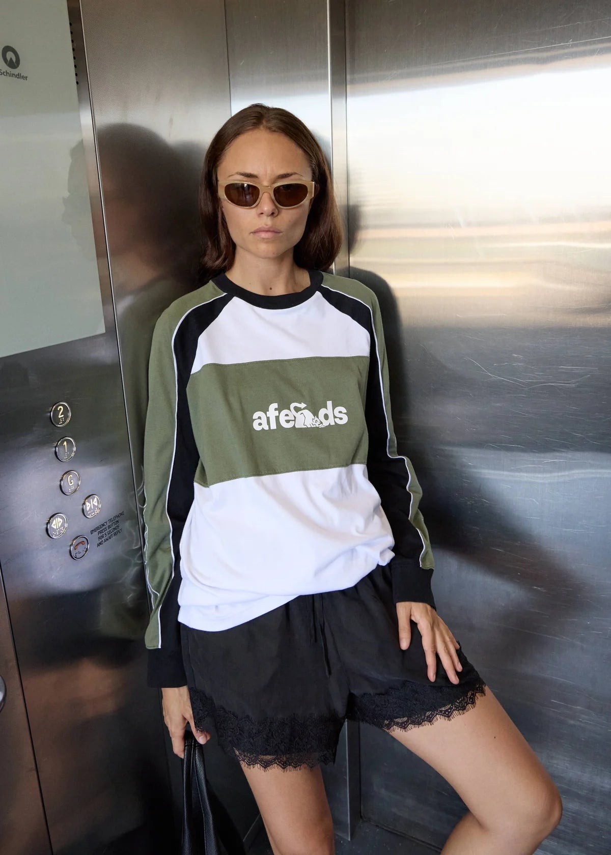 Afends Dirts Long Sleeve Tee Deep Olive