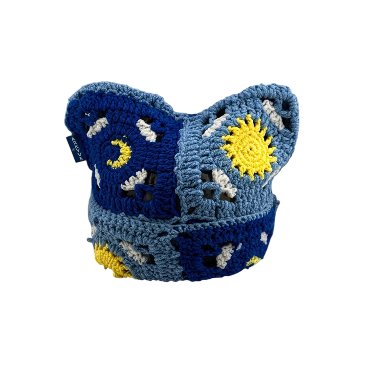 ARKYVE Starry Night Crochet Cat Hat