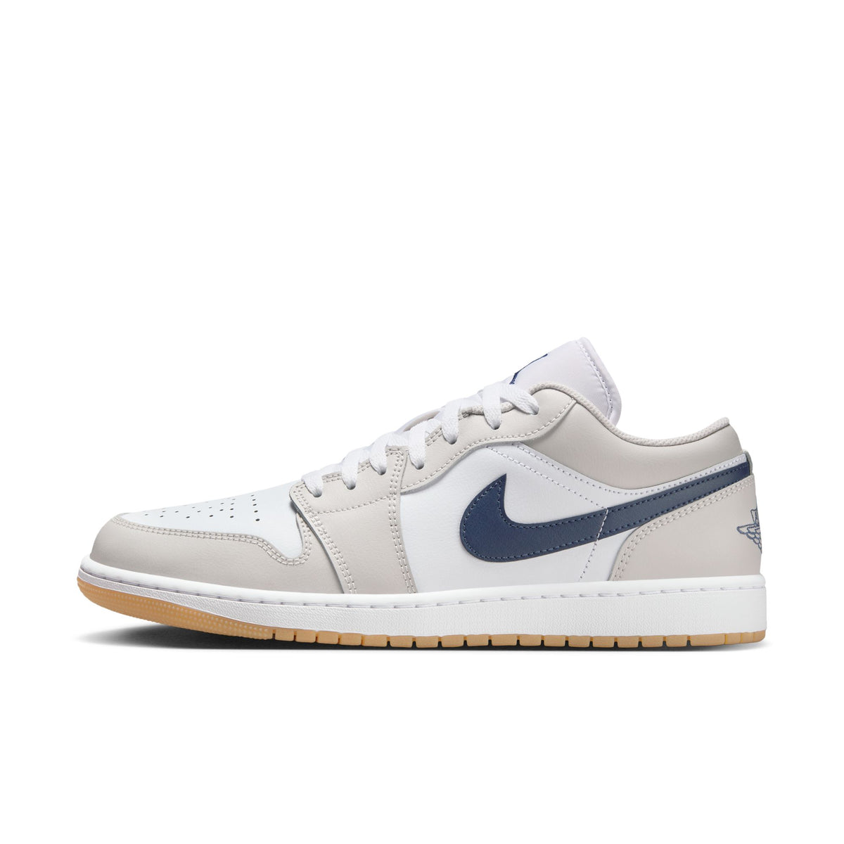 Air Jordan 1 Low - White/Midnight Navy/Neutral Grey 553558-146