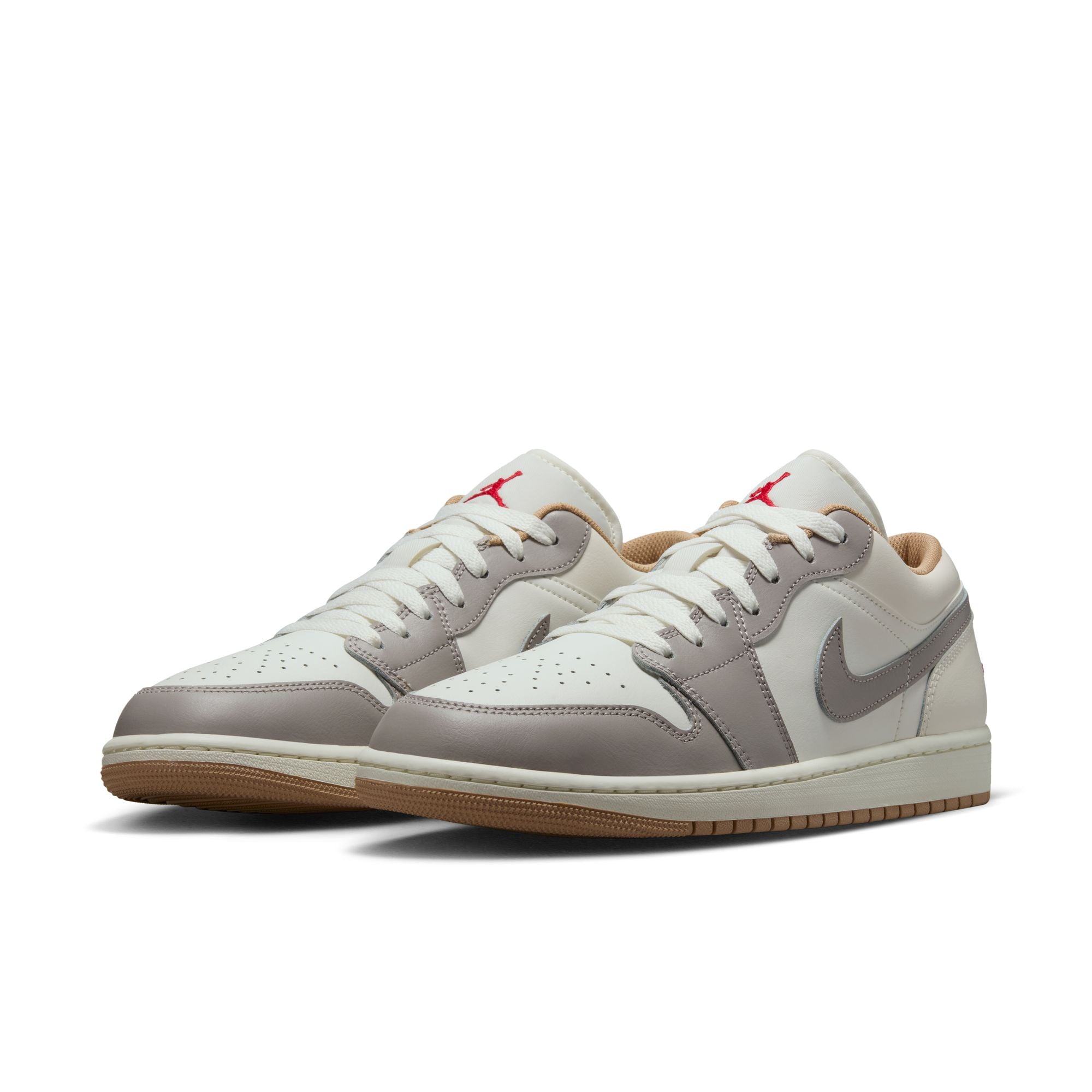 Air Jordan 1 Low - Sail/Fire Red/College Grey/Hemp 553558-169 I