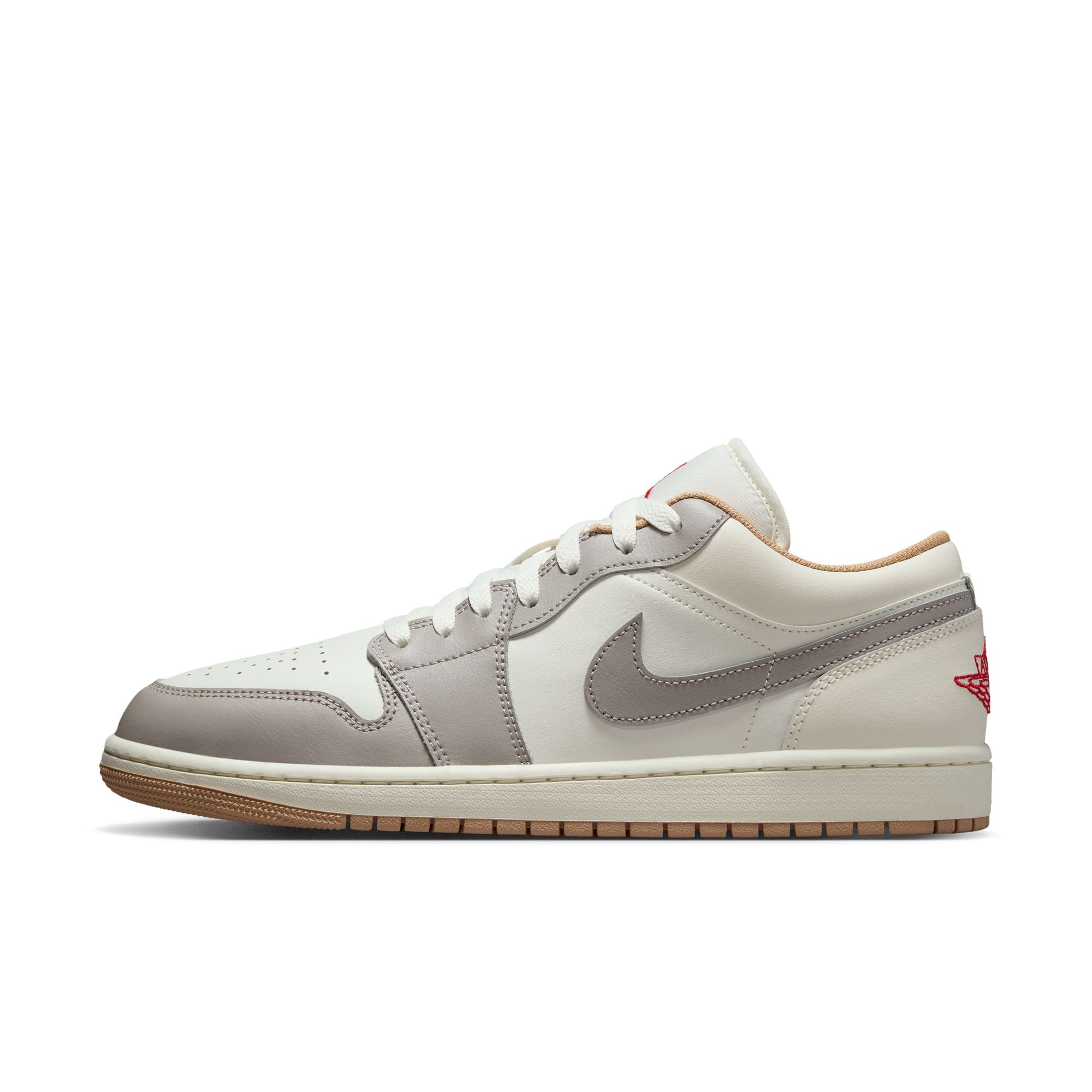 靴 nike aj1 low Air Jordan 1 Low - Sail/Fire Red/College Grey/Hemp 553558-169 I