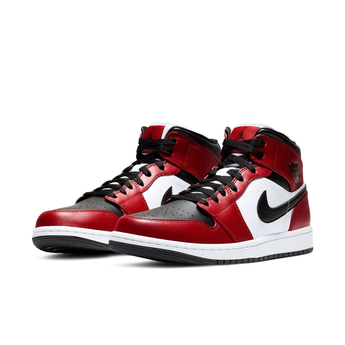 Air Jordan 1 Mid Black/Gym Red 554724-069