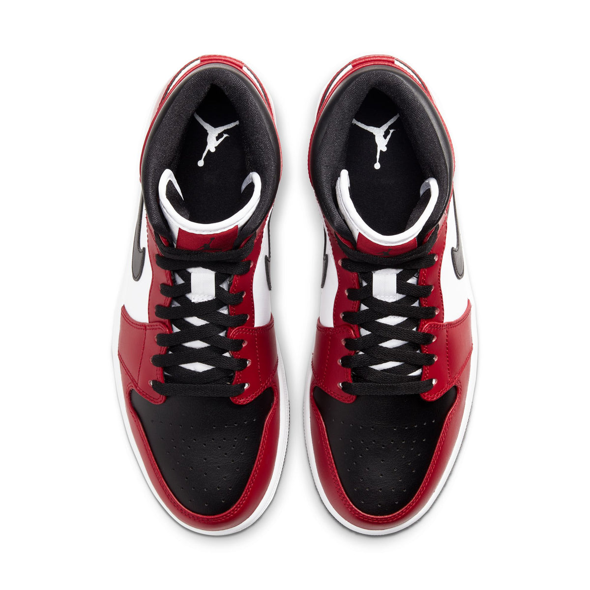Air Jordan 1 Mid Black/Gym Red 554724-069