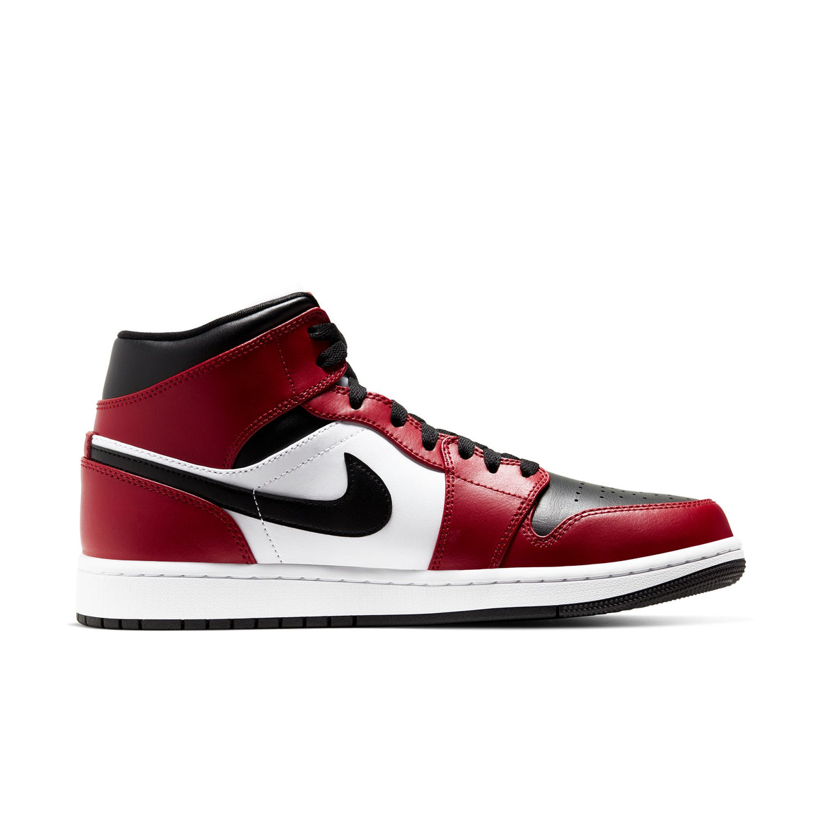 Air Jordan 1 Mid Black/Gym Red 554724-069
