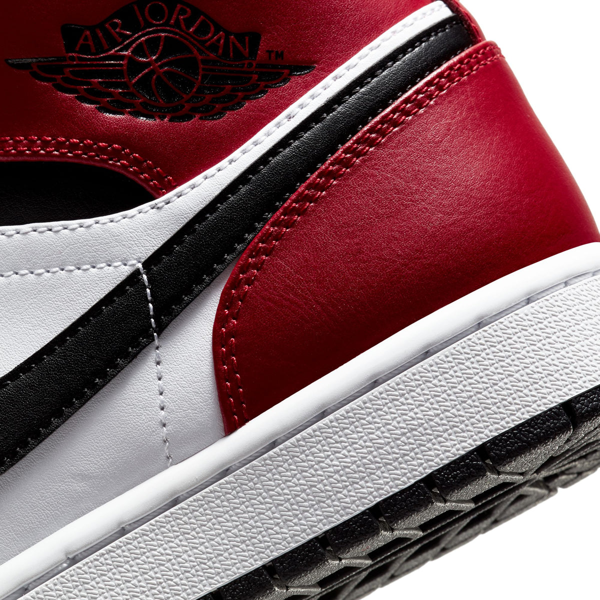 Air Jordan 1 Mid Black/Gym Red 554724-069