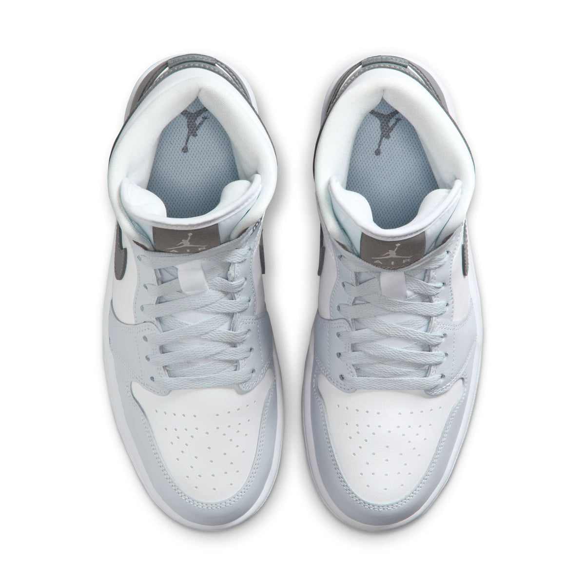 W Air Jordan 1 Mid White/Smoke Grey/Pure Platinum BQ6472-113