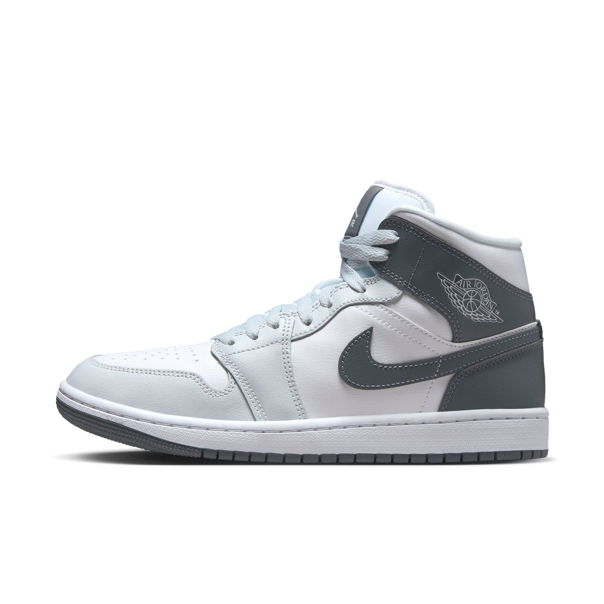 W Air Jordan 1 Mid White/Smoke Grey/Pure Platinum BQ6472-113