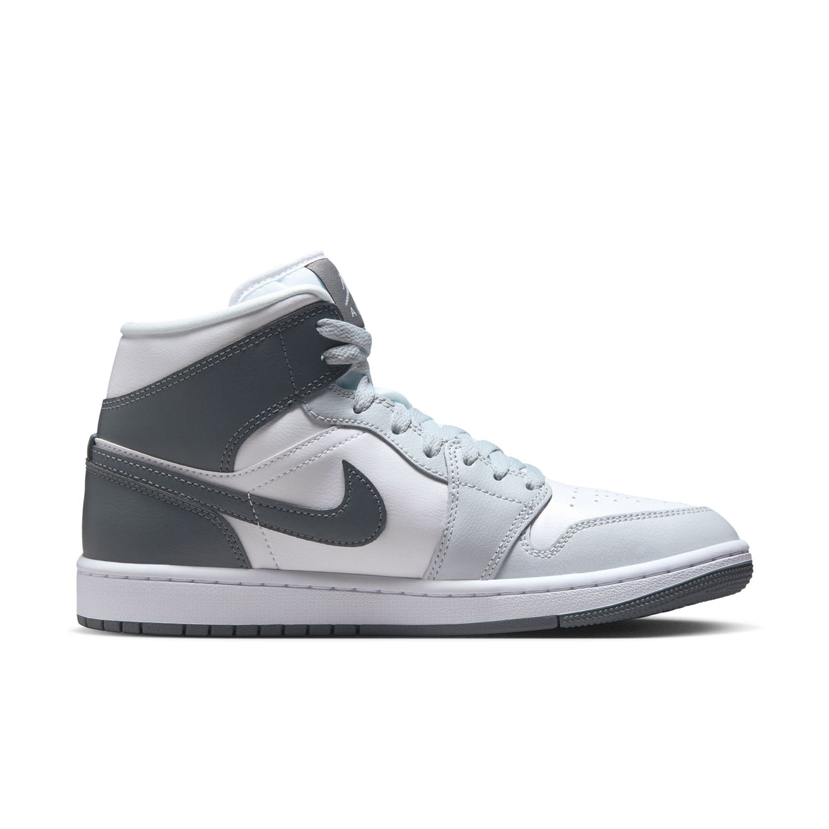 W Air Jordan 1 Mid White/Smoke Grey/Pure Platinum BQ6472-113