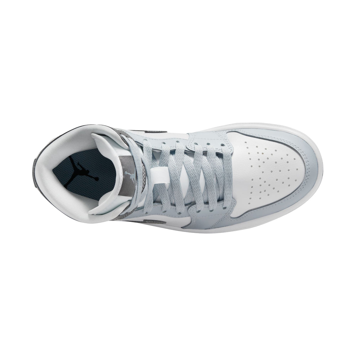 W Air Jordan 1 Mid White/Smoke Grey/Pure Platinum BQ6472-113