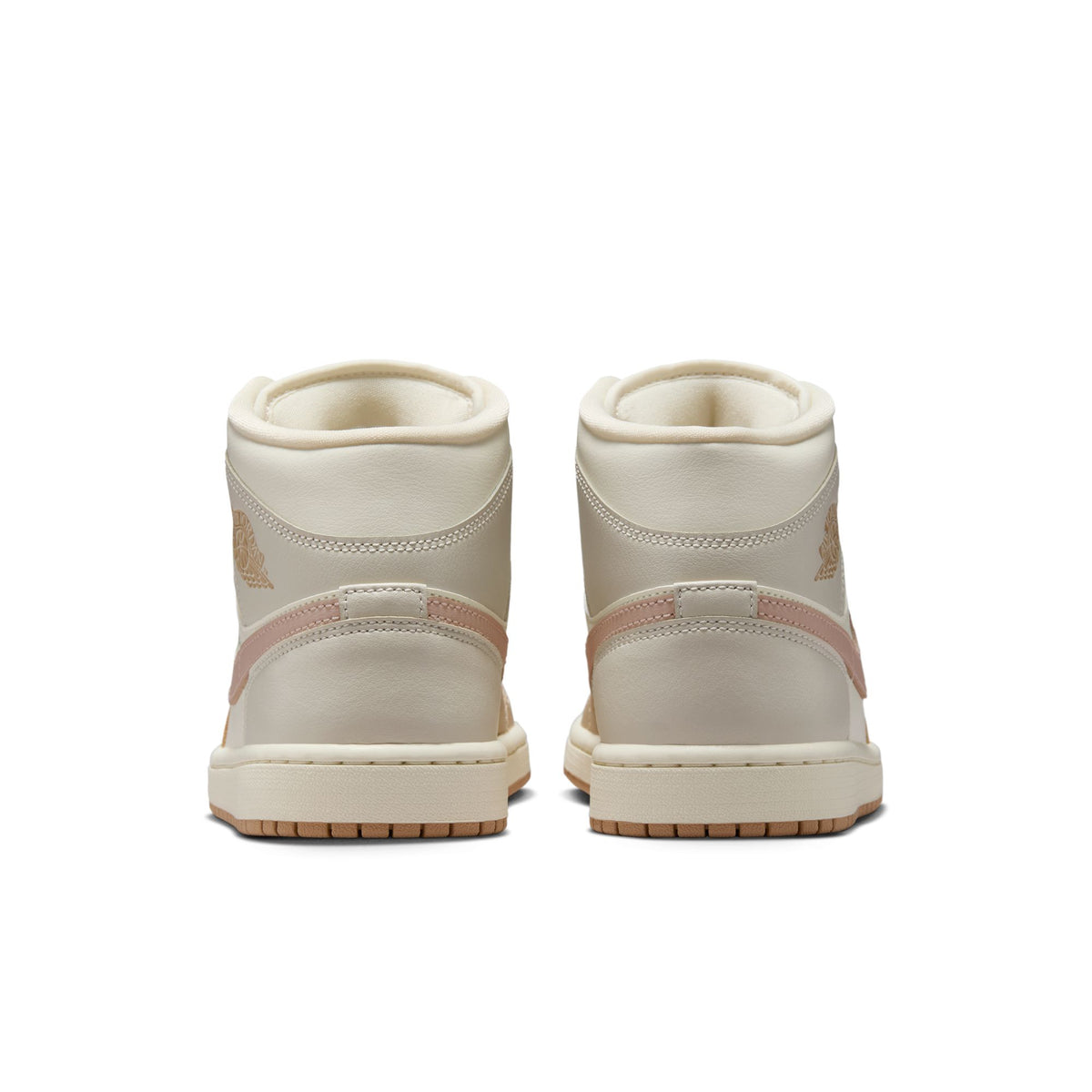 W Air Jordan 1 Mid - Pale Ivory/Lt Orewood Brown/Hemp BQ6472-118