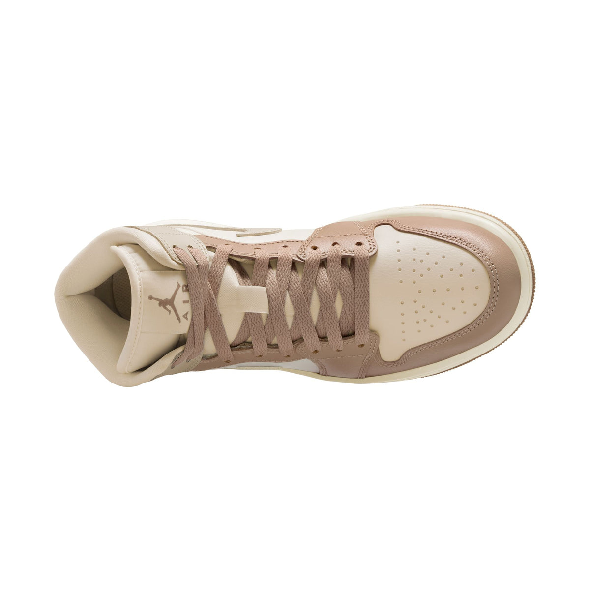 W Air Jordan 1 Mid - Pale Ivory/Lt Orewood Brown/Hemp BQ6472-118