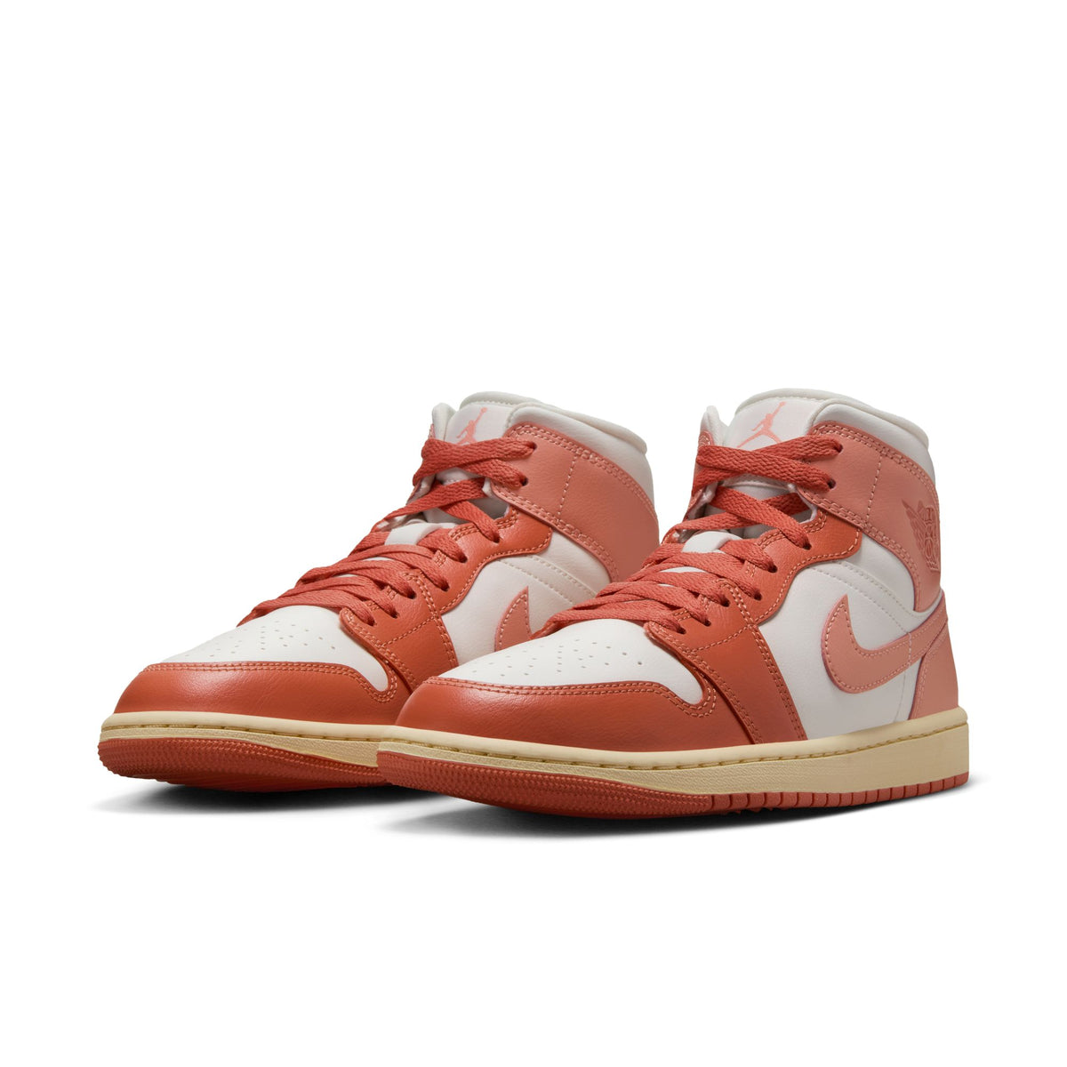 W Air Jordan 1 Mid - Sail/Lt Madder Root/Muslin BQ6472-180