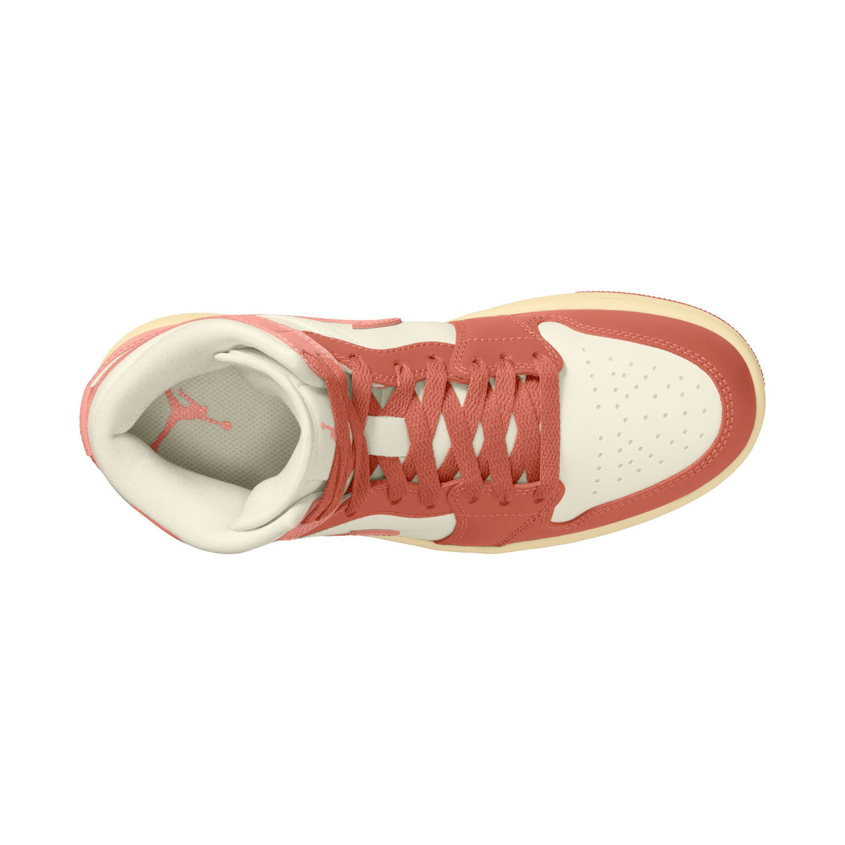W Air Jordan 1 Mid - Sail/Lt Madder Root/Muslin BQ6472-180