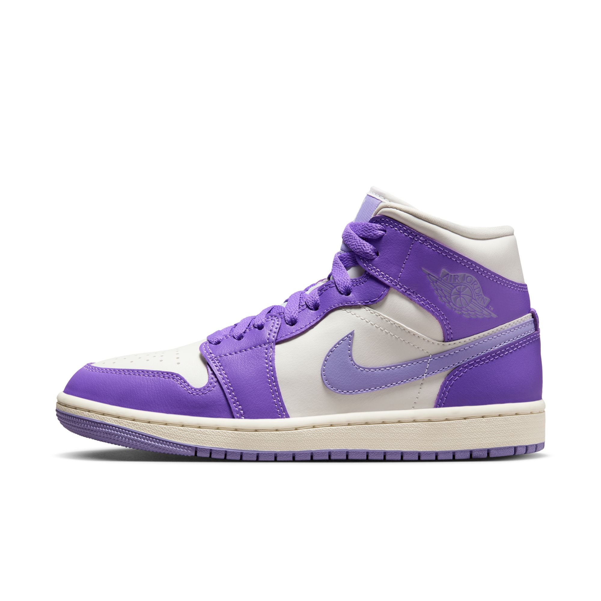 W AIR JORDAN 1 MID - ACTION GRAPE / SKY J LIGHT PURPLE BQ6472-504