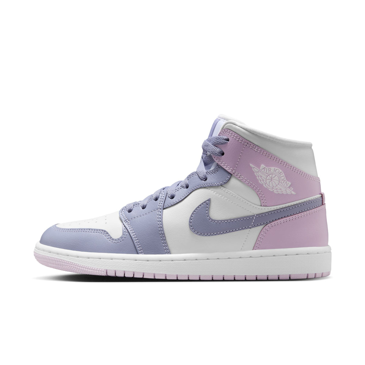 W Air Jordan 1 Mid - Indigo Haze/Doll/White BQ6472-510