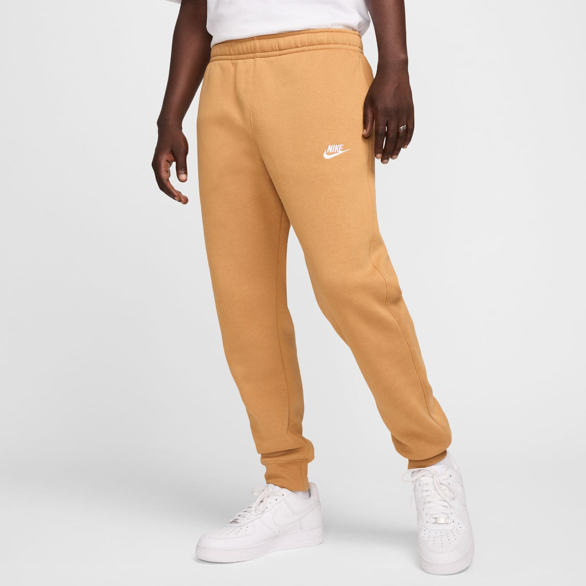 Nike Sportswear Club Fleece Joggers - Flax/White