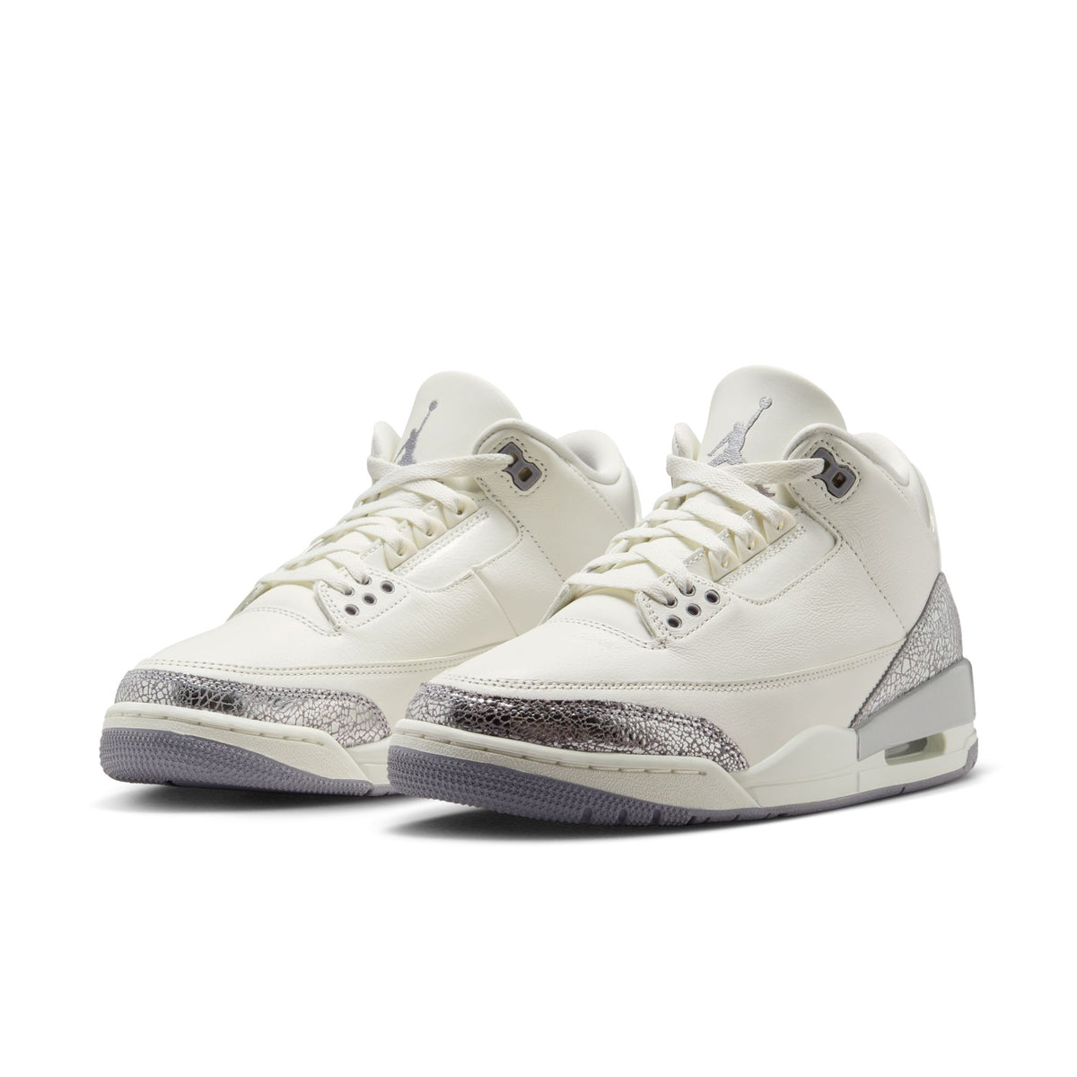 W Air Jordan 3 Retro - Sail/Cement Grey/Metallic Silver CK9246-100
