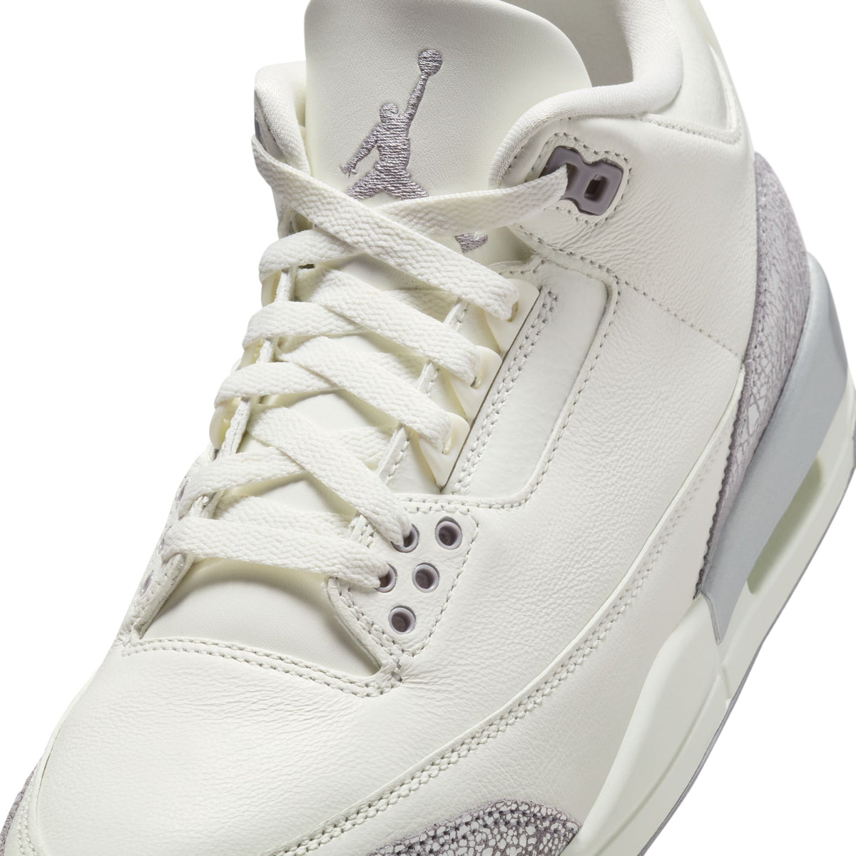 W Air Jordan 3 Retro - Sail/Cement Grey/Metallic Silver CK9246-100