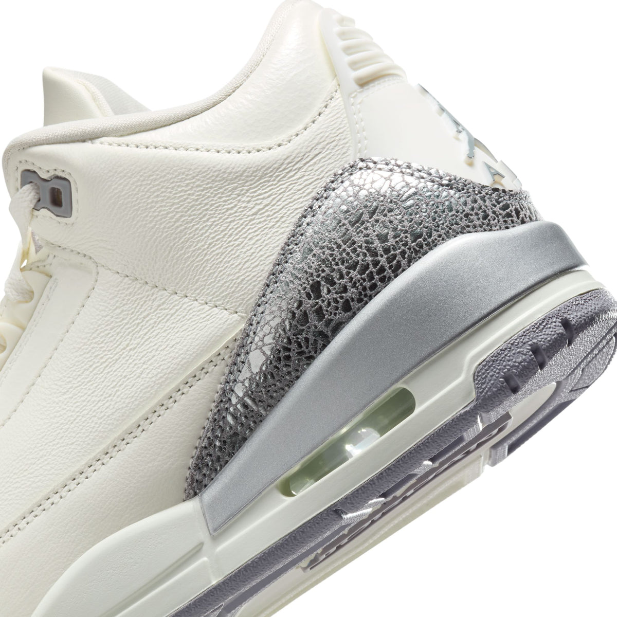 W Air Jordan 3 Retro - Sail/Cement Grey/Metallic Silver CK9246-100