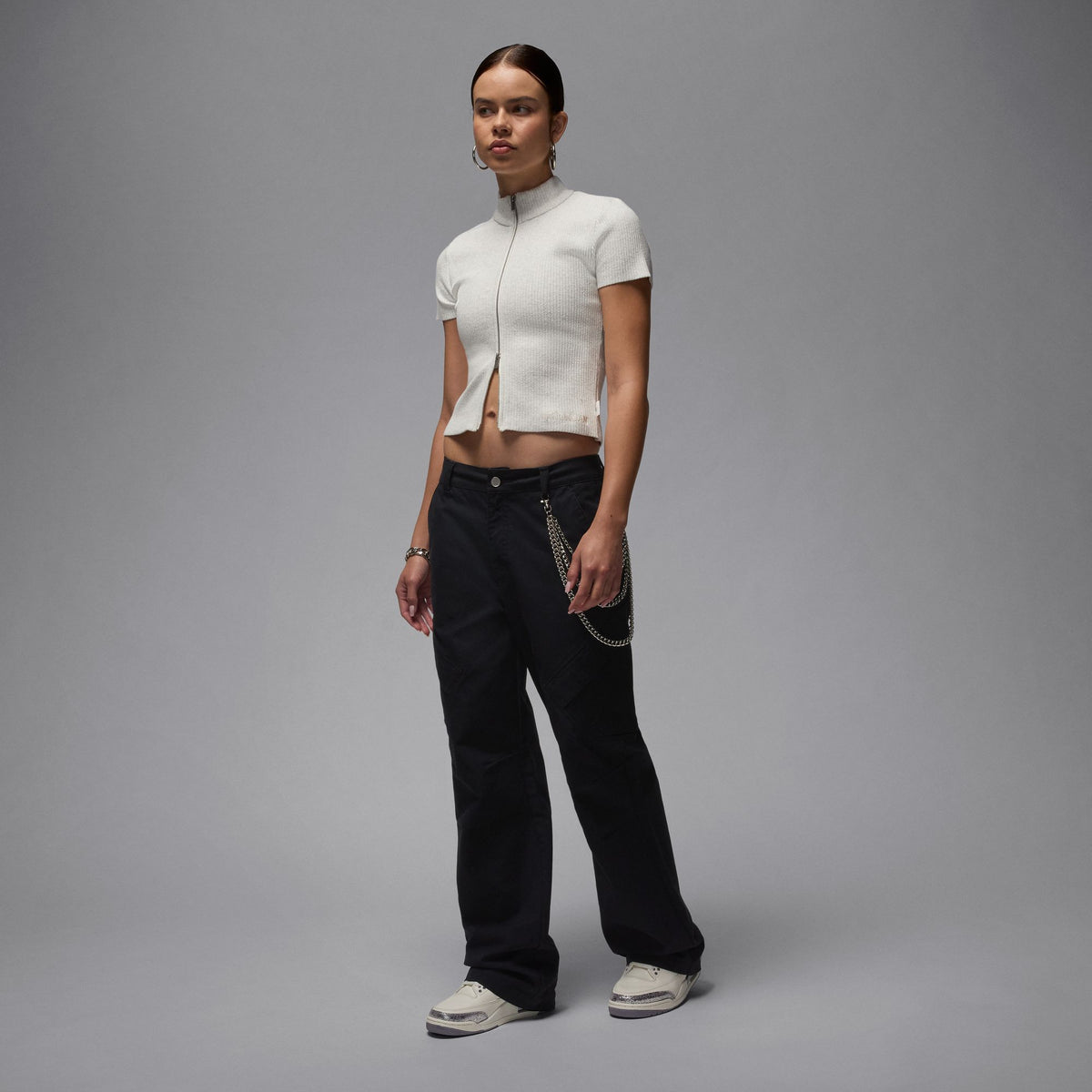 W Air Jordan 3 Retro - Sail/Cement Grey/Metallic Silver CK9246-100