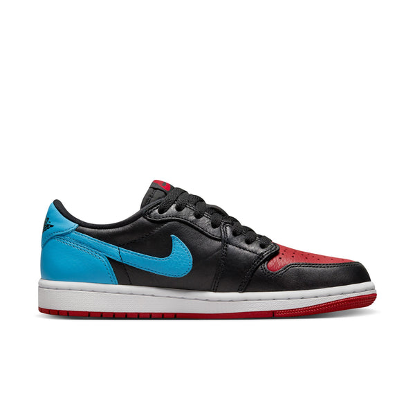 W AIR JORDAN 1 LOW OG - BLACK / DARK POWDER BLUE