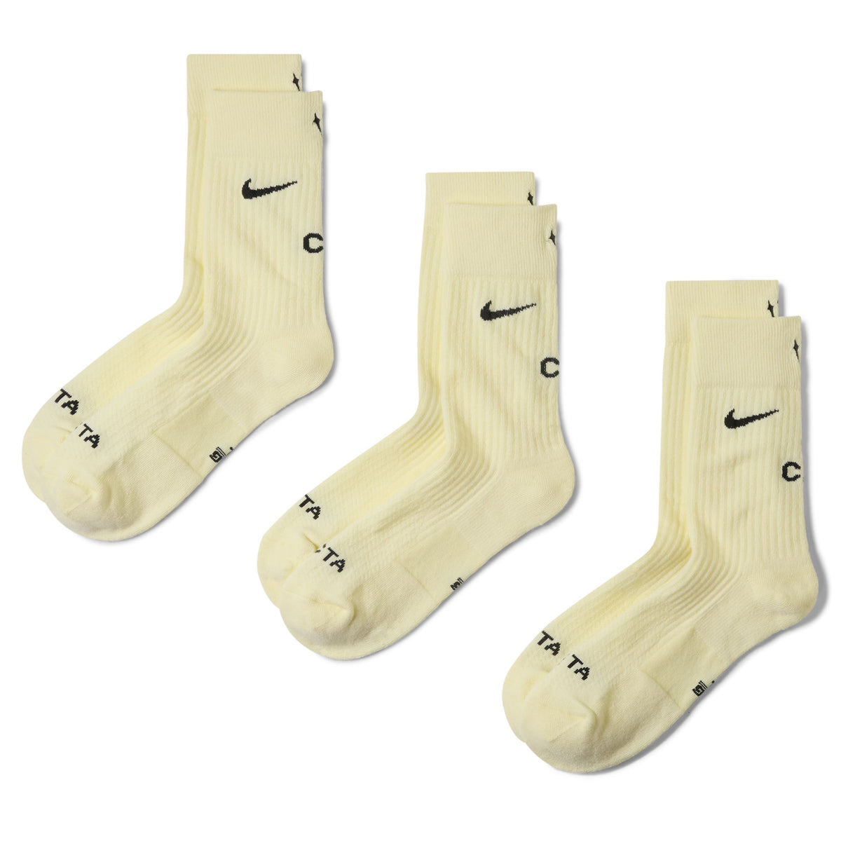 NOCTA Crew Socks 3-Pack Alabaster/Anthracite DD9240-705