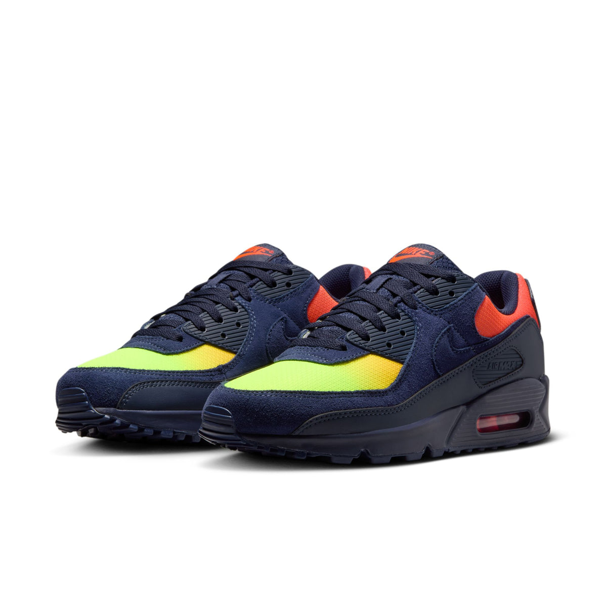 Nike Air Max 90 - Lemon Venom/Blackened Blue/Hyper Crimson DM0029-700