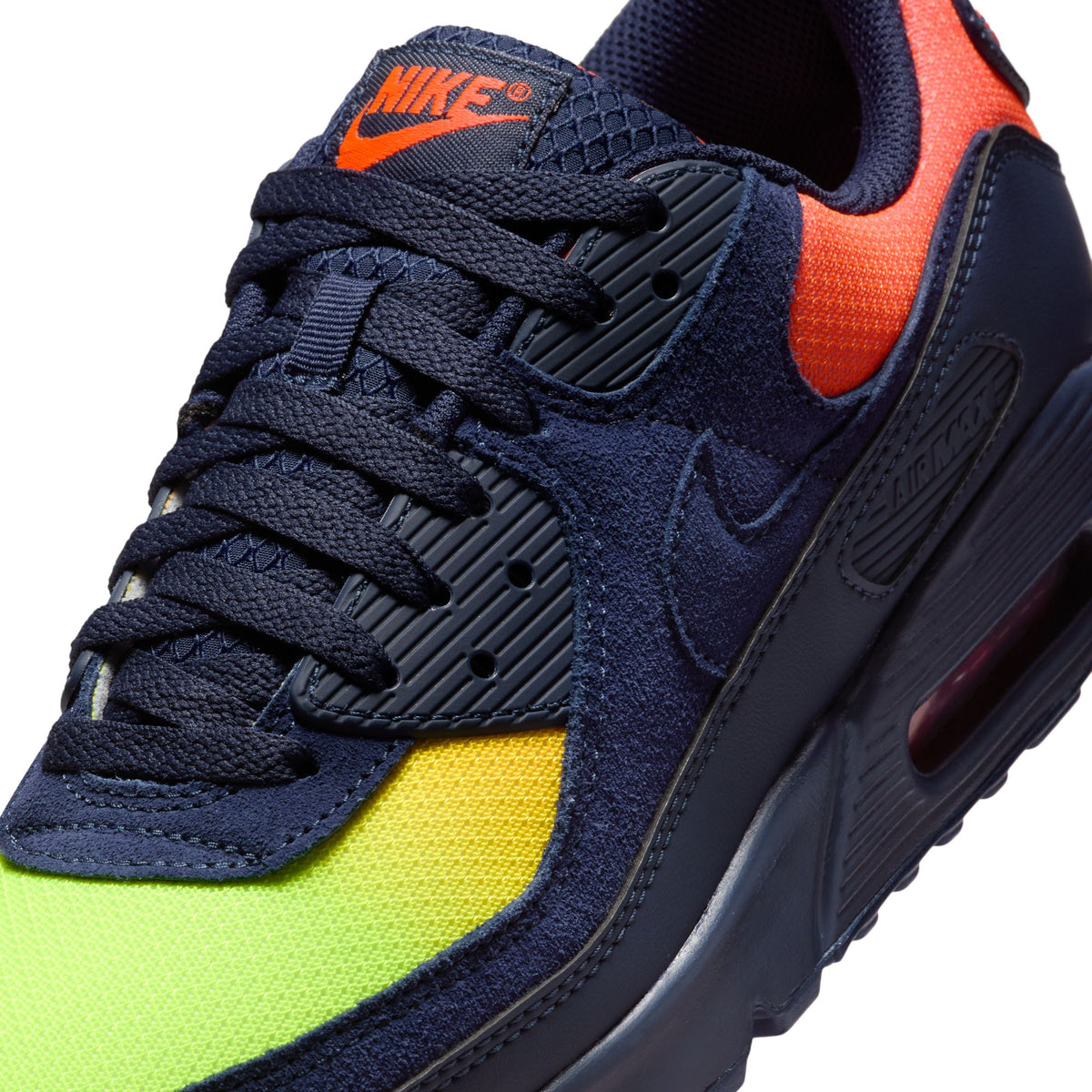 Nike Air Max 90 - Lemon Venom/Blackened Blue/Hyper Crimson DM0029-700