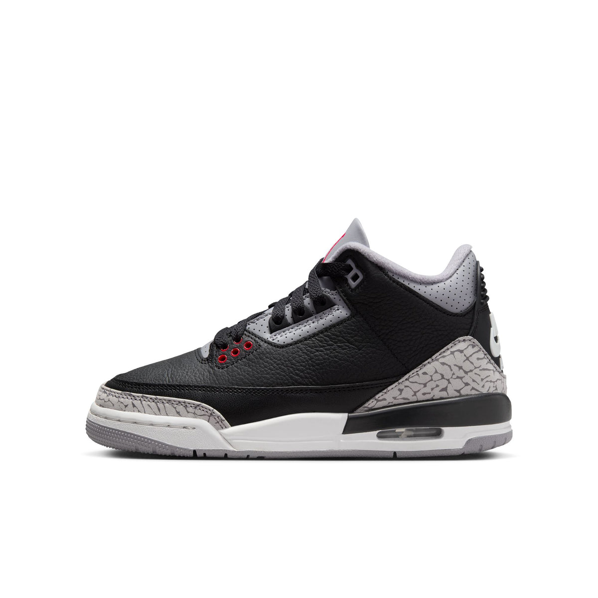 (GS) Air Jordan 3 Retro - Black/Fire Red/Cement DM0967-010